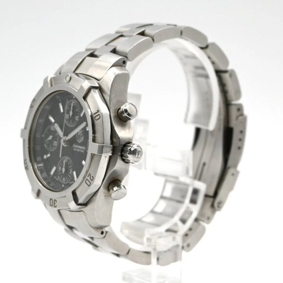 TAG HEUER Aquaracer Chronogra Date Watch CN2111 Automatic SS Black Dial main image 11